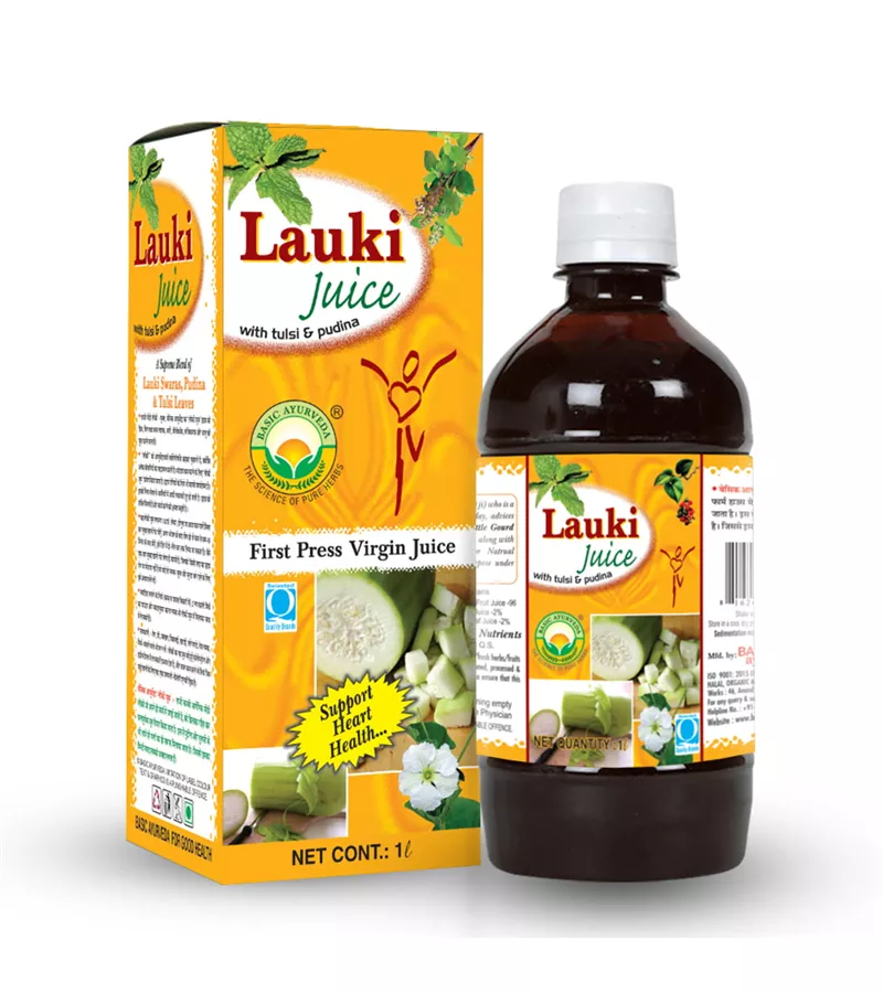 Buy Basic Ayurveda Basic Ayurveda Lauki Juice (Bottle Gourd Juice) | 100%  Organic Natural Herbal Juice | Helpful in Urine related problem | Improve  Nervous Disorder | Effective in Constipation | Improve